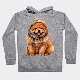 Winter Chow Chow Dog Hoodie